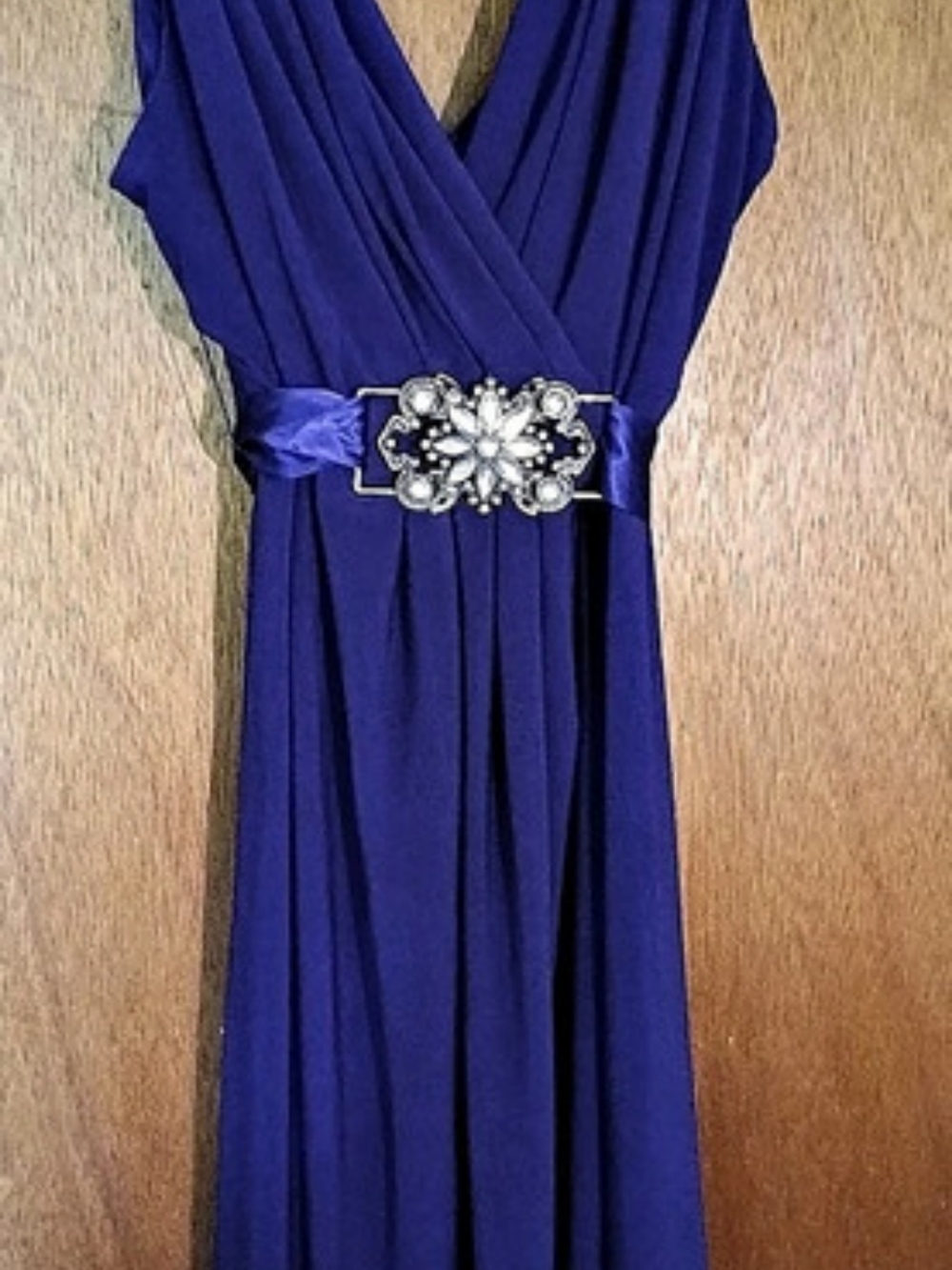 Scarlett Nite Blue Maxi Dress Size 16 Like New